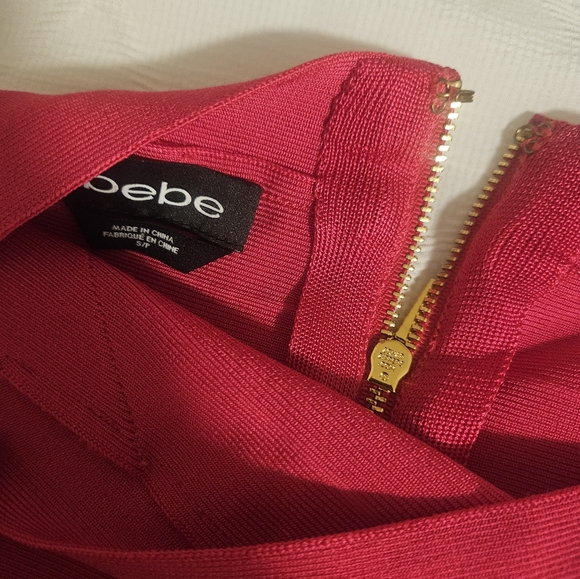 Bebe Elegant Red Women's Skirt - Picture 4 of 4